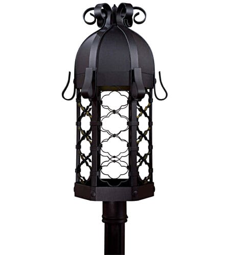 The Great Outdoors Montalbo 28" Outdoor Post Light in Black