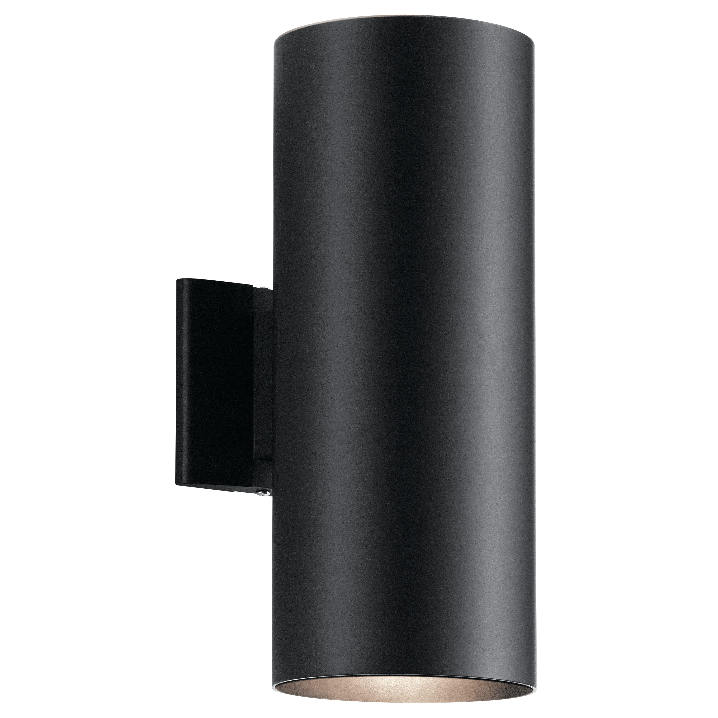 Kichler Cylinder Indoor/Outdoor Wall 2-Light in Black