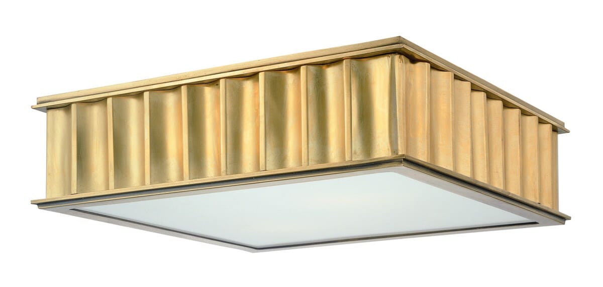 Hudson Valley Middlebury 2-Light 13" Ceiling Light in Aged Brass