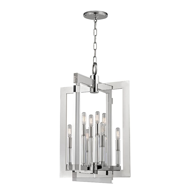 Hudson Valley Wellington 8-Light Chandelier in Polished Nickel