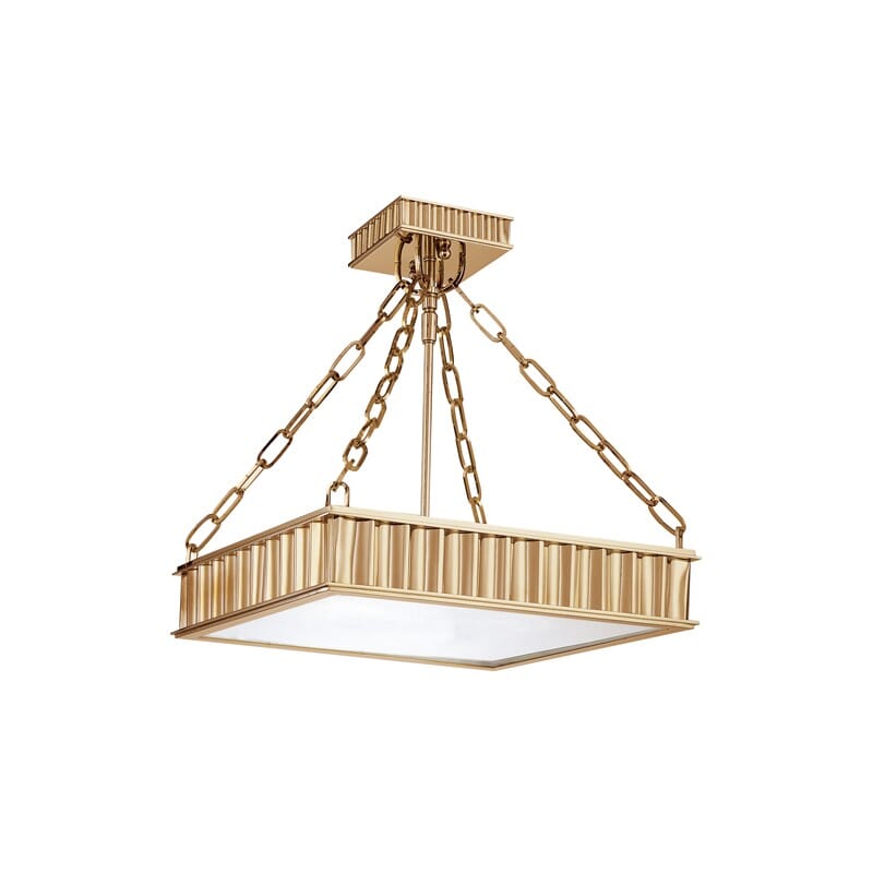 Hudson Valley Middlebury 3-Light 16" Ceiling Light in Aged Brass