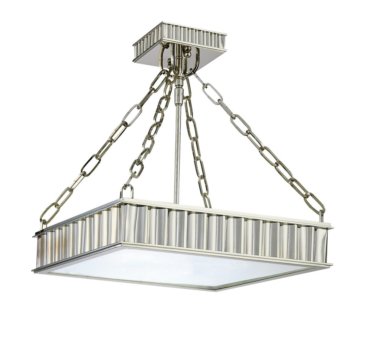 Hudson Valley Middlebury 3-Light 16" Ceiling Light in Polished Nickel