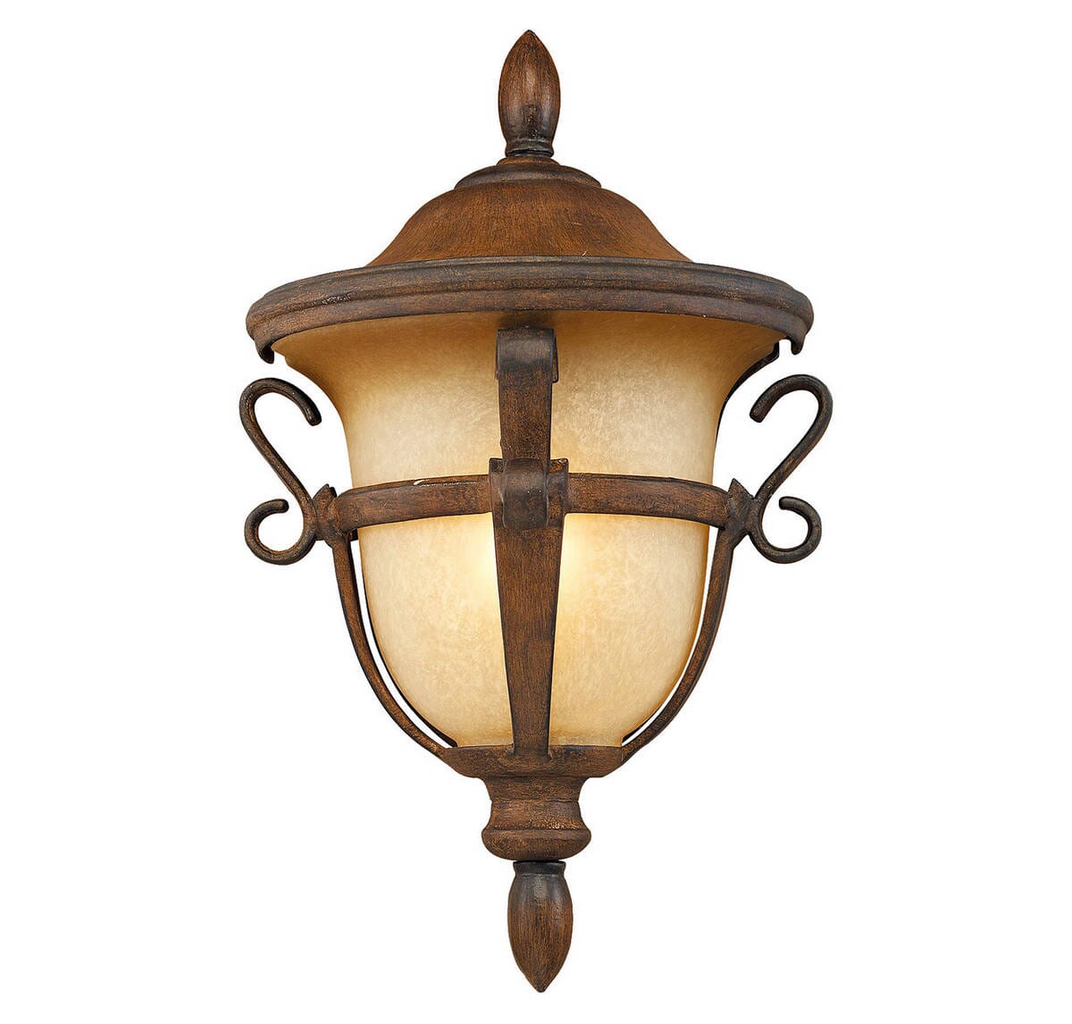 Kalco Tudor Outdoor 1-Light Medium Porch Light in Walnut