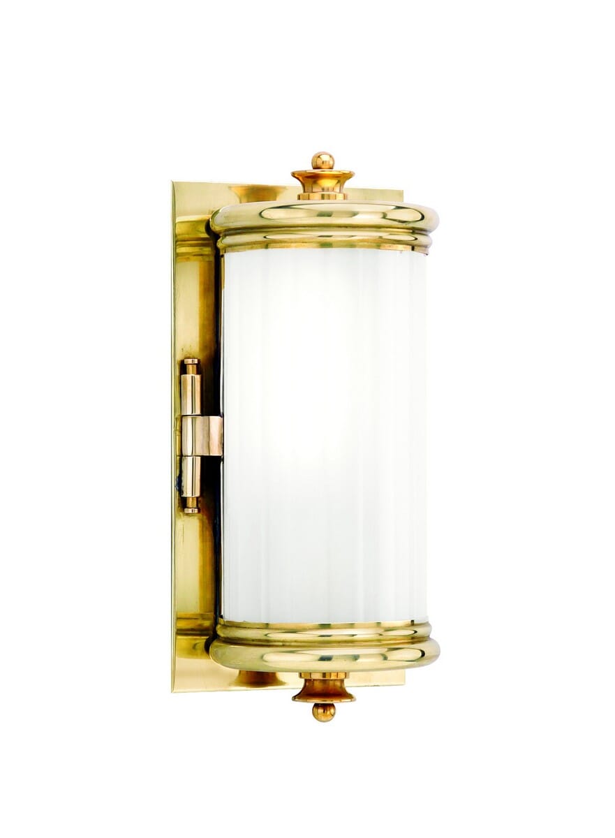 Hudson Valley Bristol 5" Bathroom Vanity Light in Aged Brass