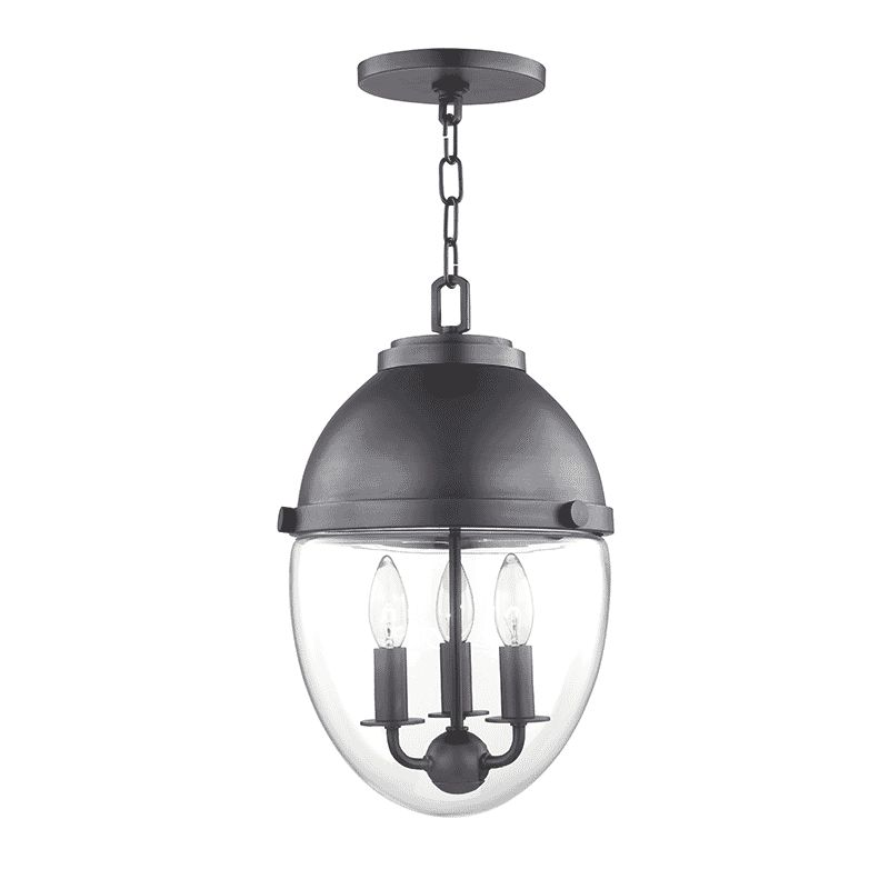 Hudson Valley Kennedy 3-Light 17" Pendant Light in Old Bronze