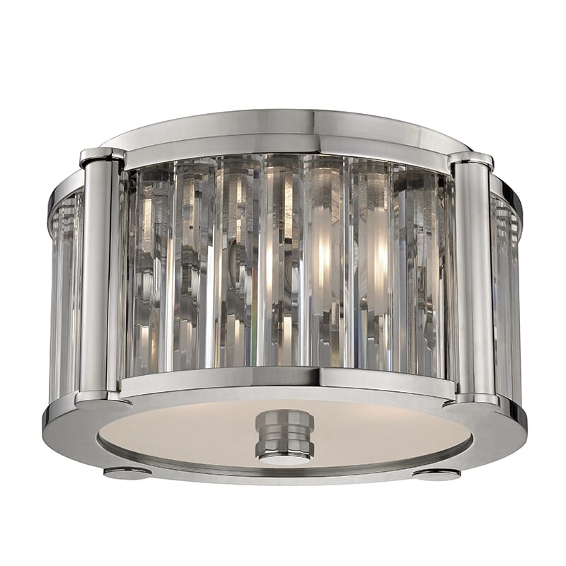 Hudson Valley Hartland 2-Light Ceiling Light in Polished Nickel