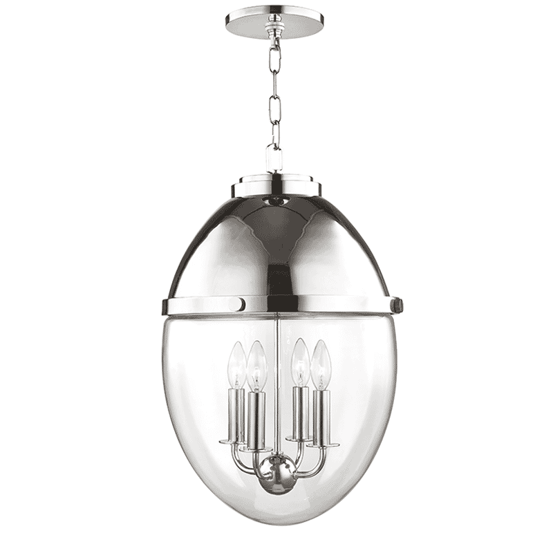 Hudson Valley Kennedy 4-Light 23" Pendant Light in Polished Nickel