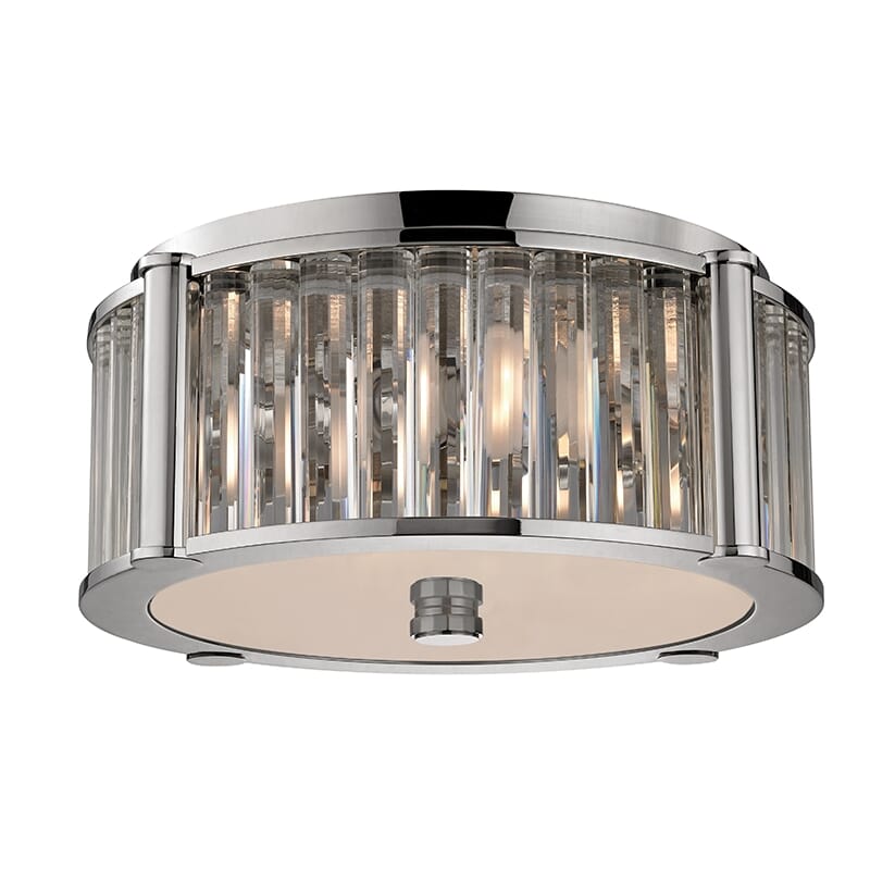 Hudson Valley Hartland 3-Light Ceiling Light in Polished Nickel