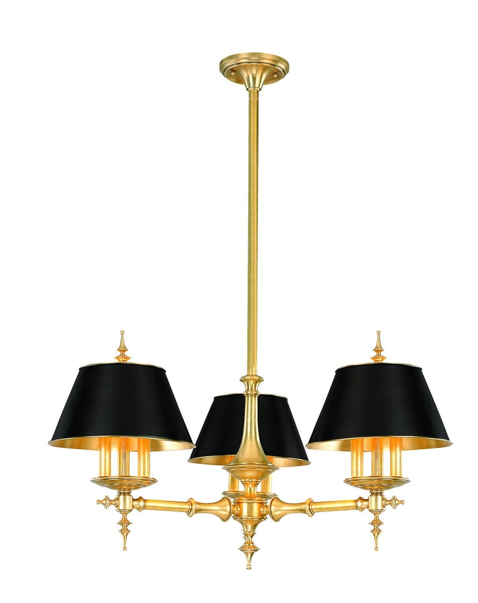 Hudson Valley Cheshire 9-Light Chandelier in Aged Brass