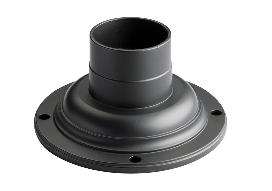 Kichler 7" Pedestal Adaptor in Black