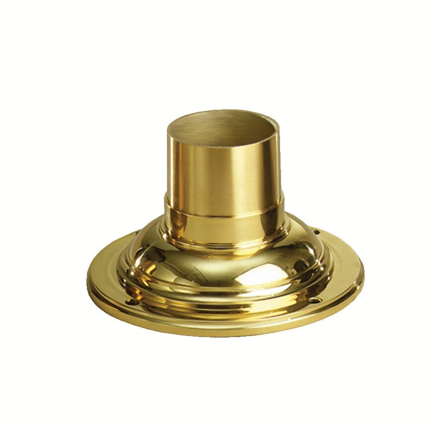 Kichler 7" Pedestal Adaptor in Polished Brass