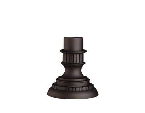 Kichler 9" Outdoor Pier Mount in Painted Black