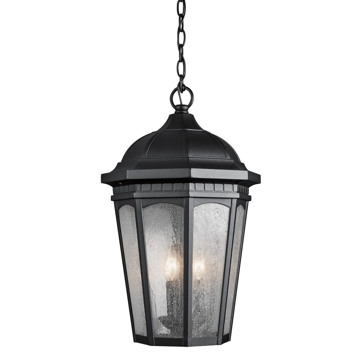 Kichler Courtyard 3-Light Outdoor Hanging Pendant in Black