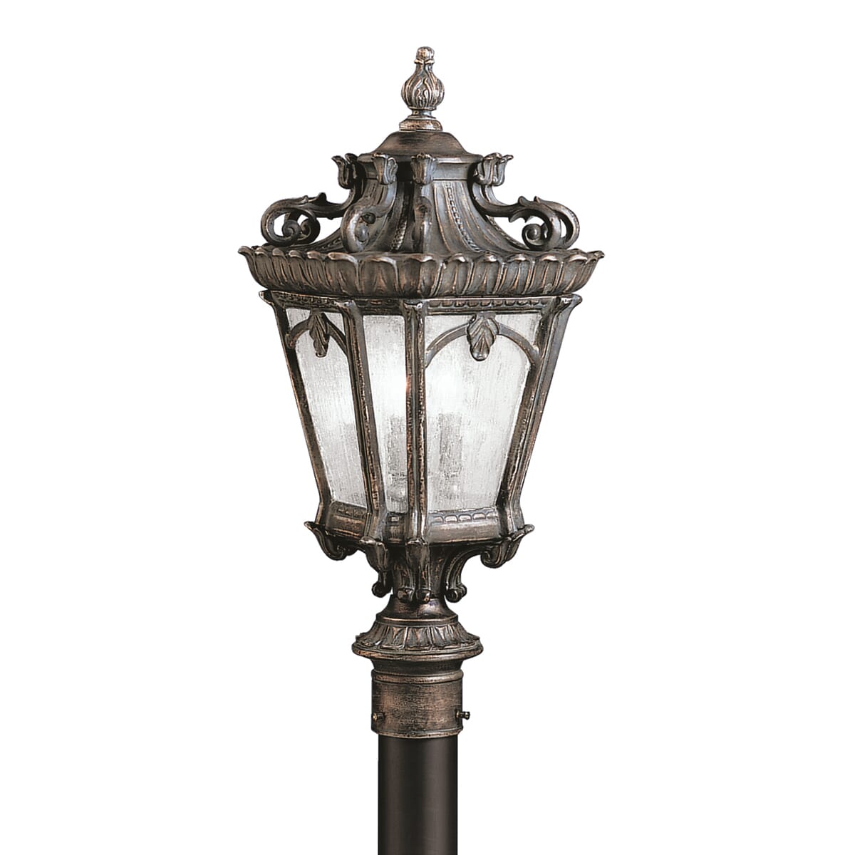 Kichler Tournai 4-Light 30" Outdoor Post Lantern in Londonderry