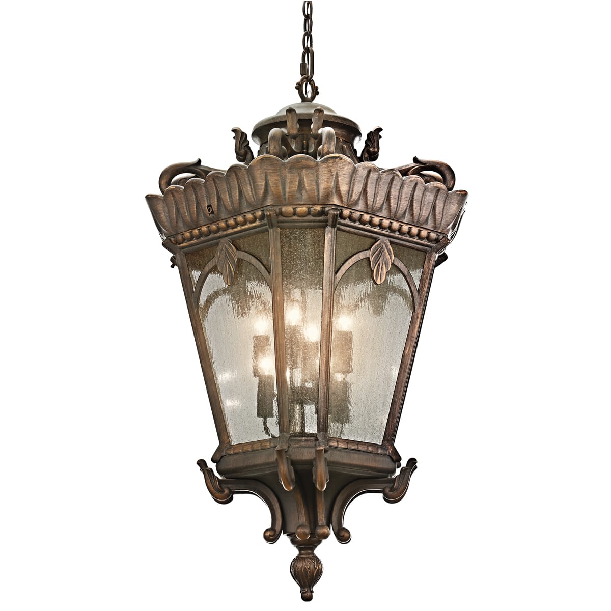 Kichler Tournai 8-Light 25.5" Outdoor Hanging Pendant in Londonderry