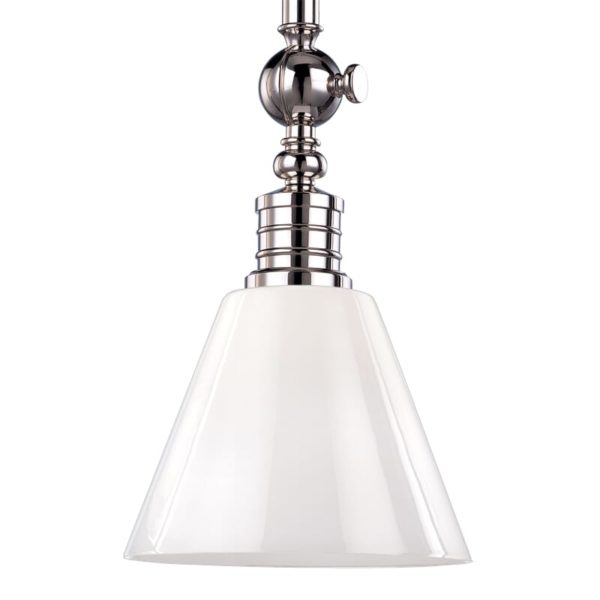 Hudson Valley Darien 12" Pendant Light in Polished Nickel