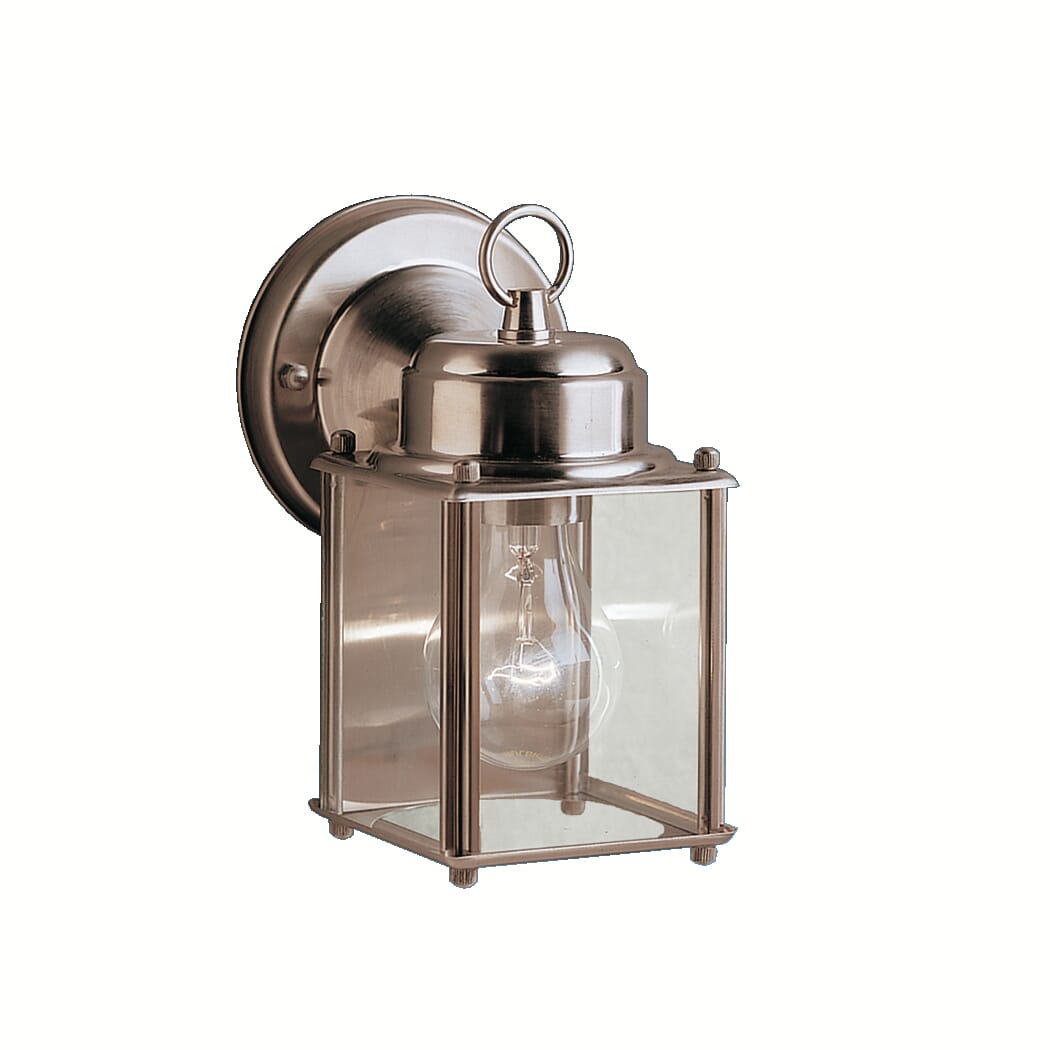 Kichler Outdoor 1-Light 8.25" Small Wall Light in Stainless Steel