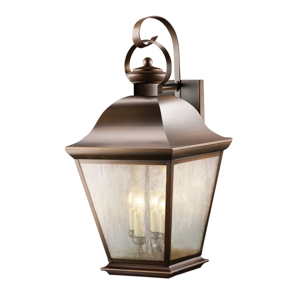 Kichler Mount Vernon 4-Light Outdoor Wall Lantern in Olde Bronze