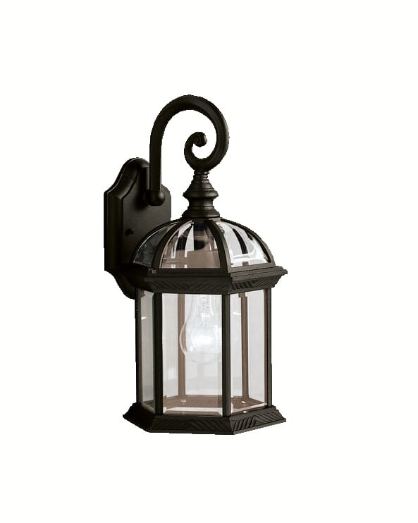 Kichler Barrie 15.5" Outdoor Wall Lantern in Black Finish