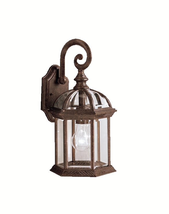 Kichler Barrie 1-Light 15.5" Outdoor Medium Wall in Tannery Bronze