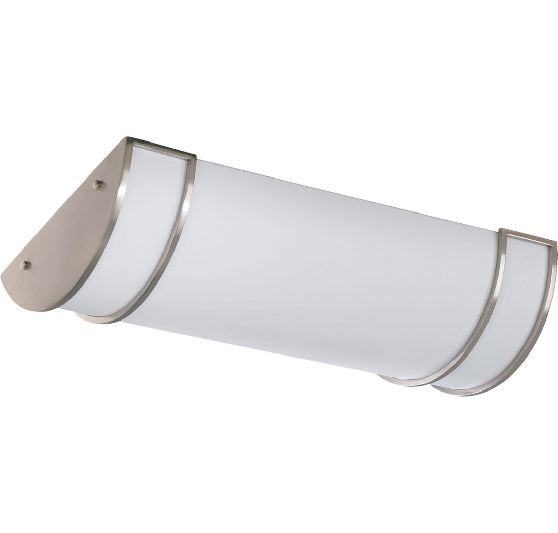 Quorum Transitional 3-Light 12" Ceiling Light in Satin Nickel