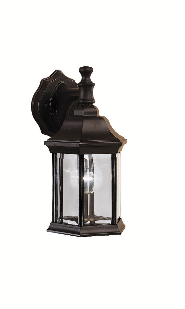 Kichler Chesapeake 1-Light 11.75" Small Outdoor Wall in Black Finish