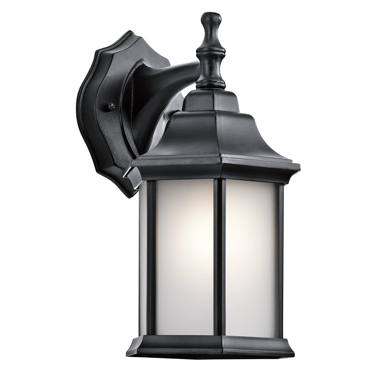 Kichler Chesapeake 11.75" Outdoor Wall Lantern in Black