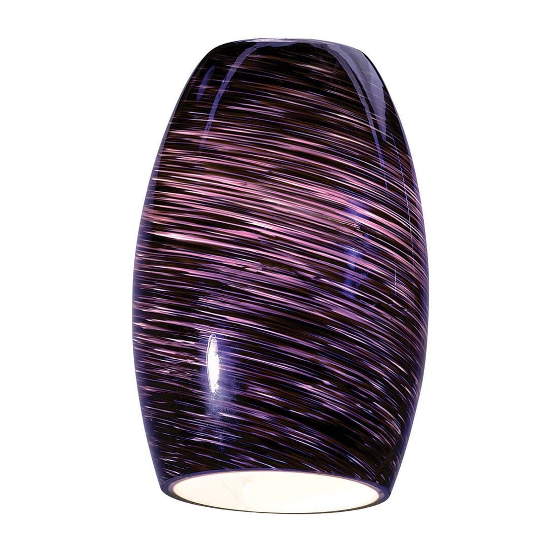 Access Chianti Glass Pendant Light Shade in Purple Swirl