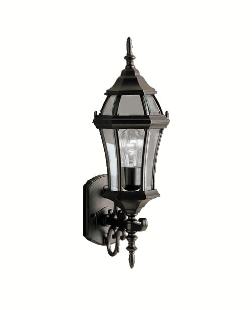 Kichler Townhouse 1-Light 21.5" Outdoor Medium Wall in Black Finish