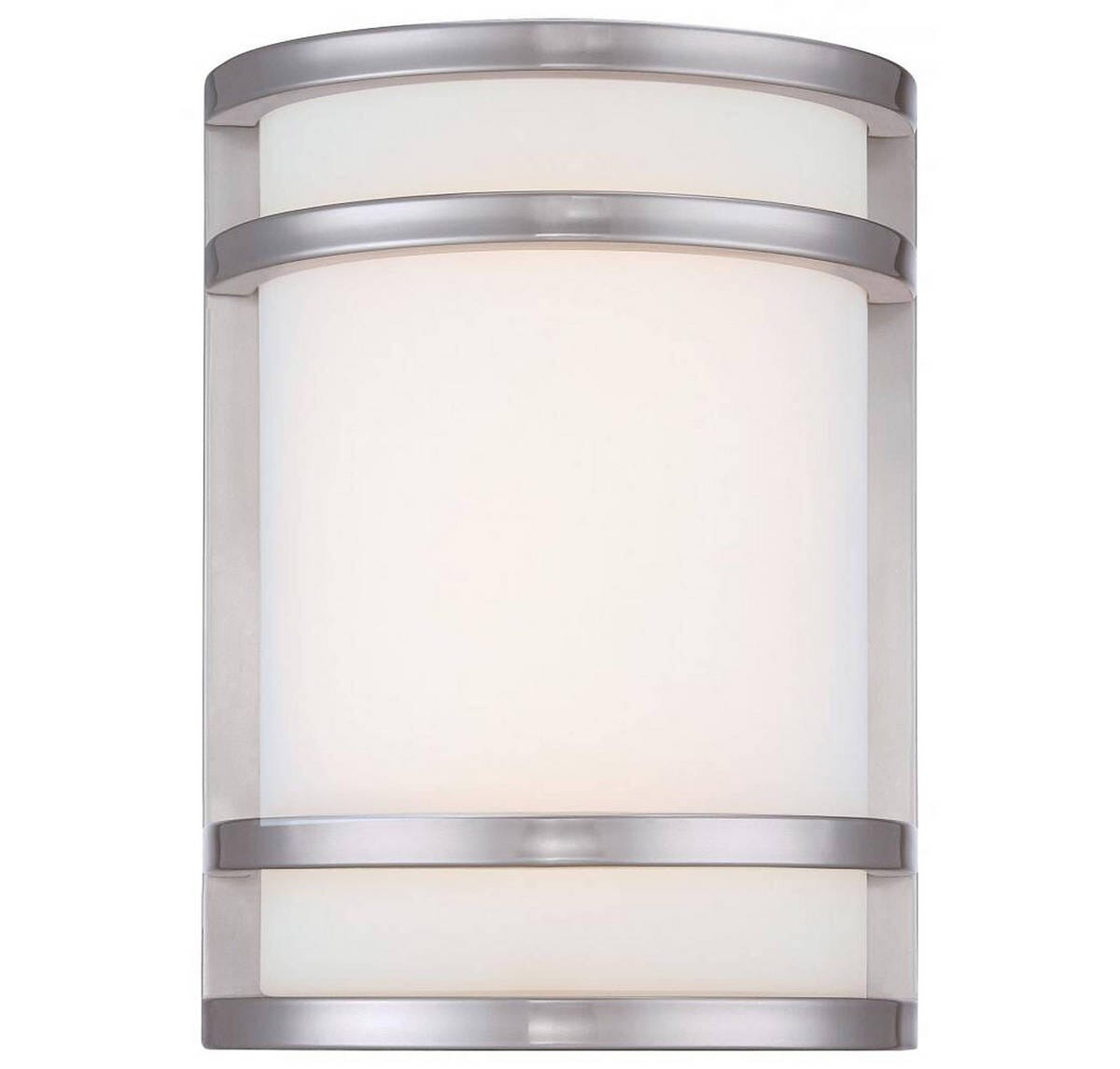 The Great Outdoors Bay View 10" Outdoor Wall Light in Brushed Stainless Steel