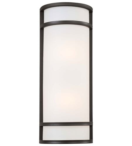 The Great Outdoors Bay View 2-Light 20" Outdoor Wall Light in Oil Rubbed Bronze