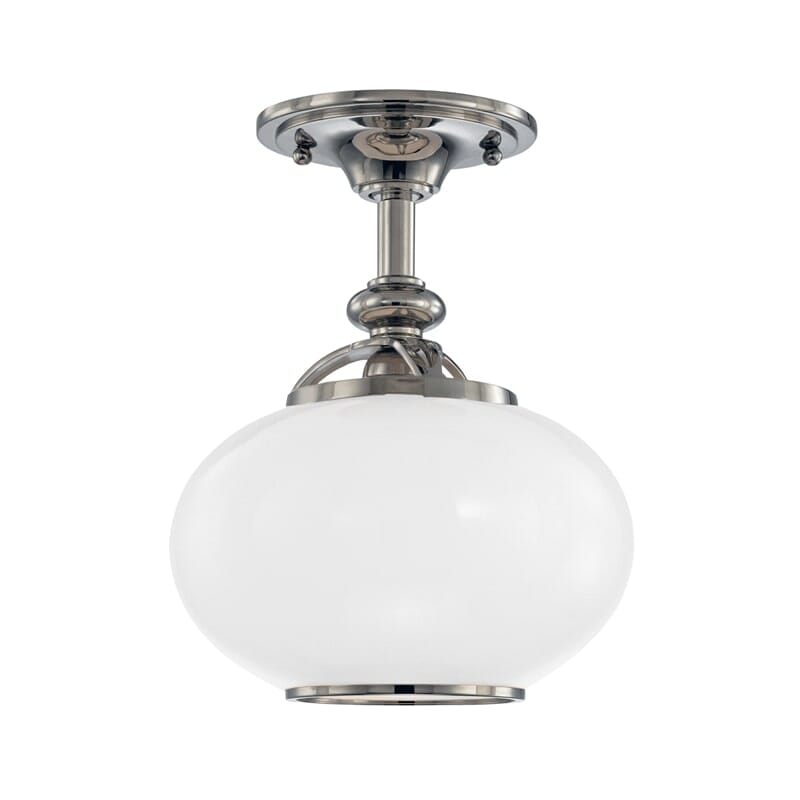 Hudson Valley Canton Ceiling Light in Polished Nickel