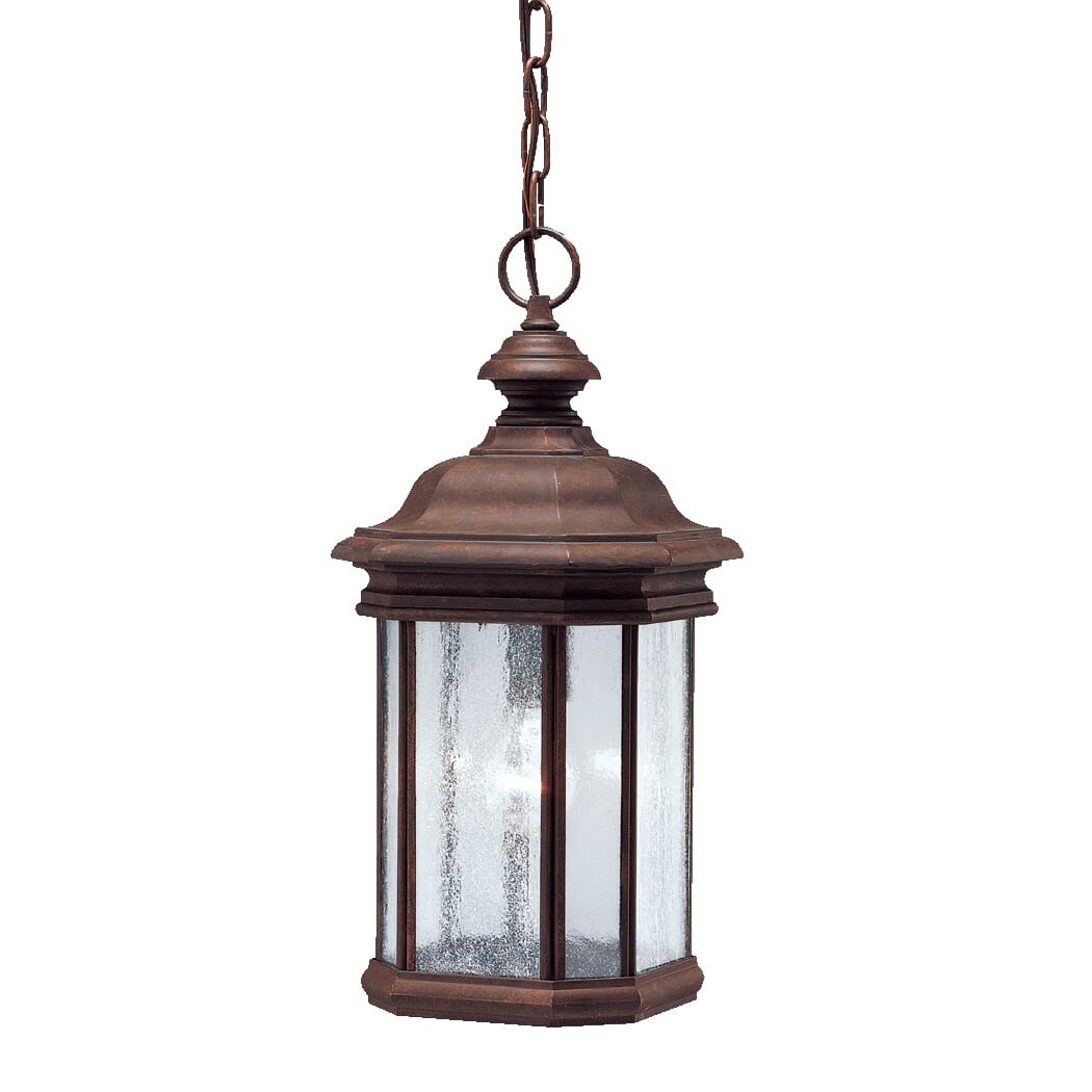Kichler Kirkwood 1-Light 8.5" Outdoor Hanging Pendant in Tannery Bronze