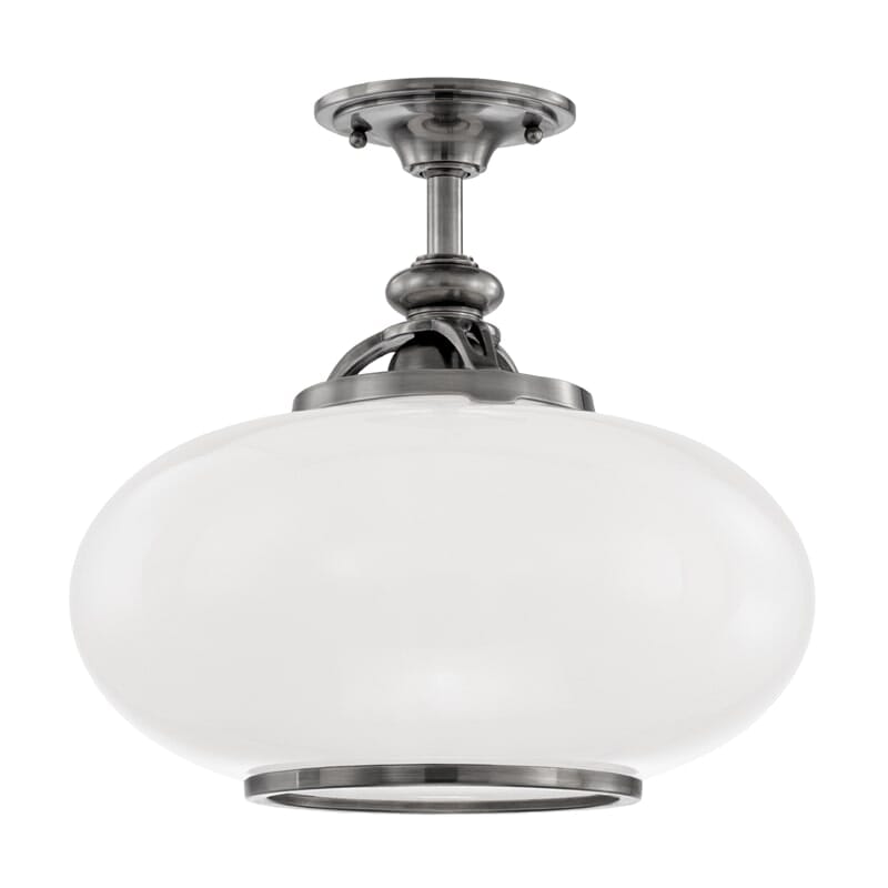 Hudson Valley Canton Ceiling Light in Old Nickel