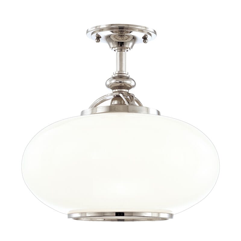 Hudson Valley Canton Ceiling Light in Polished Nickel