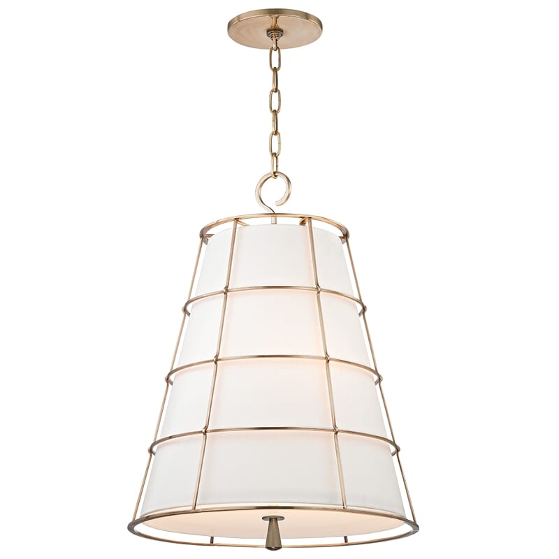 Hudson Valley Savona 3-Light Chandelier in Aged Brass