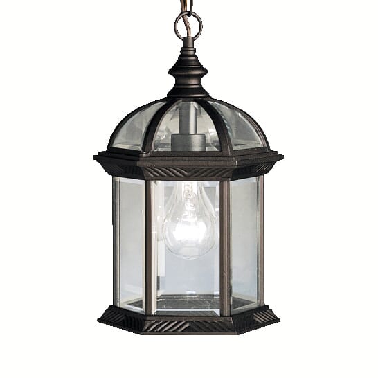 Kichler Barrie Outdoor Pendant in Black Finish