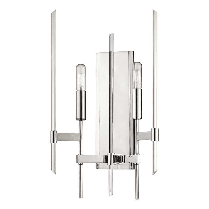 Hudson Valley Bari 2-Light 19" Wall Sconce in Polished Nickel