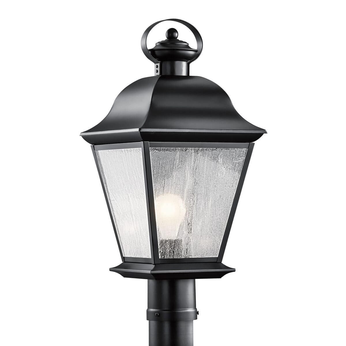 Kichler Mount Vernon Post Lantern in Painted Black