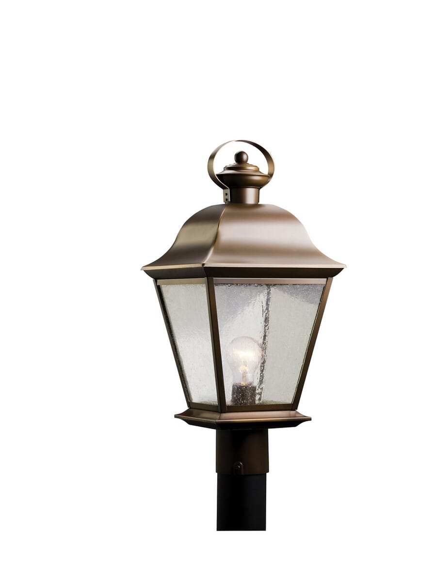 Kichler Mount Vernon Outdoor Post Lantern in Olde Bronze