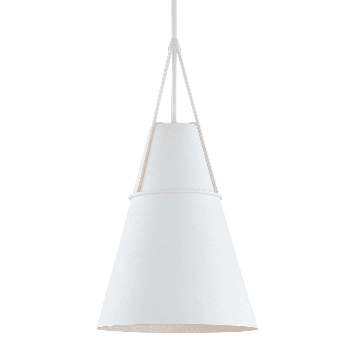 Hudson Valley Lange Pendant Light in White Plaster