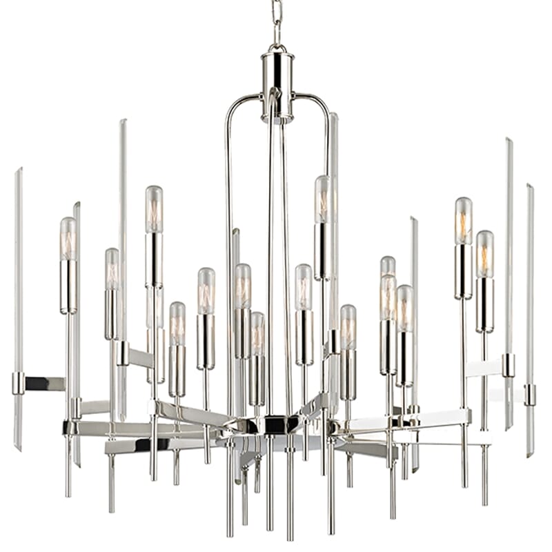 Hudson Valley Bari 16-Light Chandelier in Polished Nickel