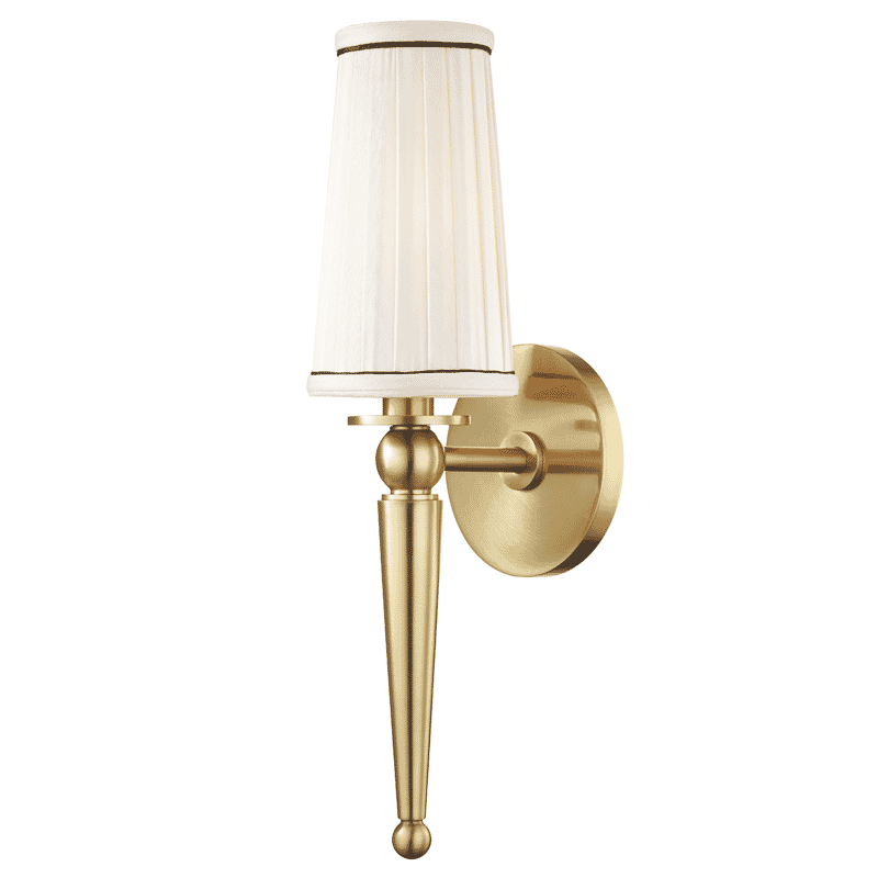 Hudson Valley Cypress 16" Wall Sconce in Aged Brass