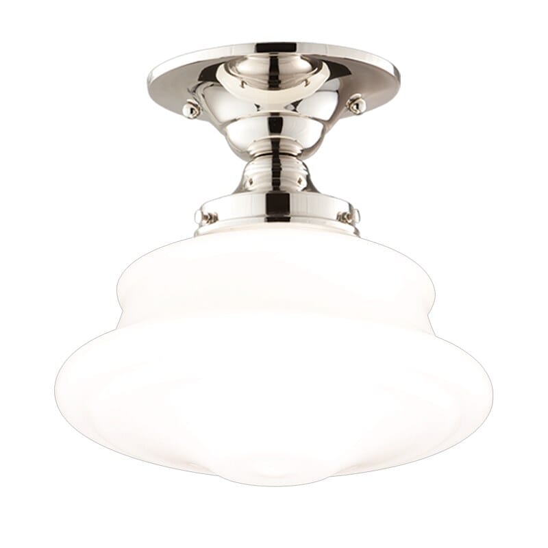 Hudson Valley Petersburg Ceiling Light in Polished Nickel