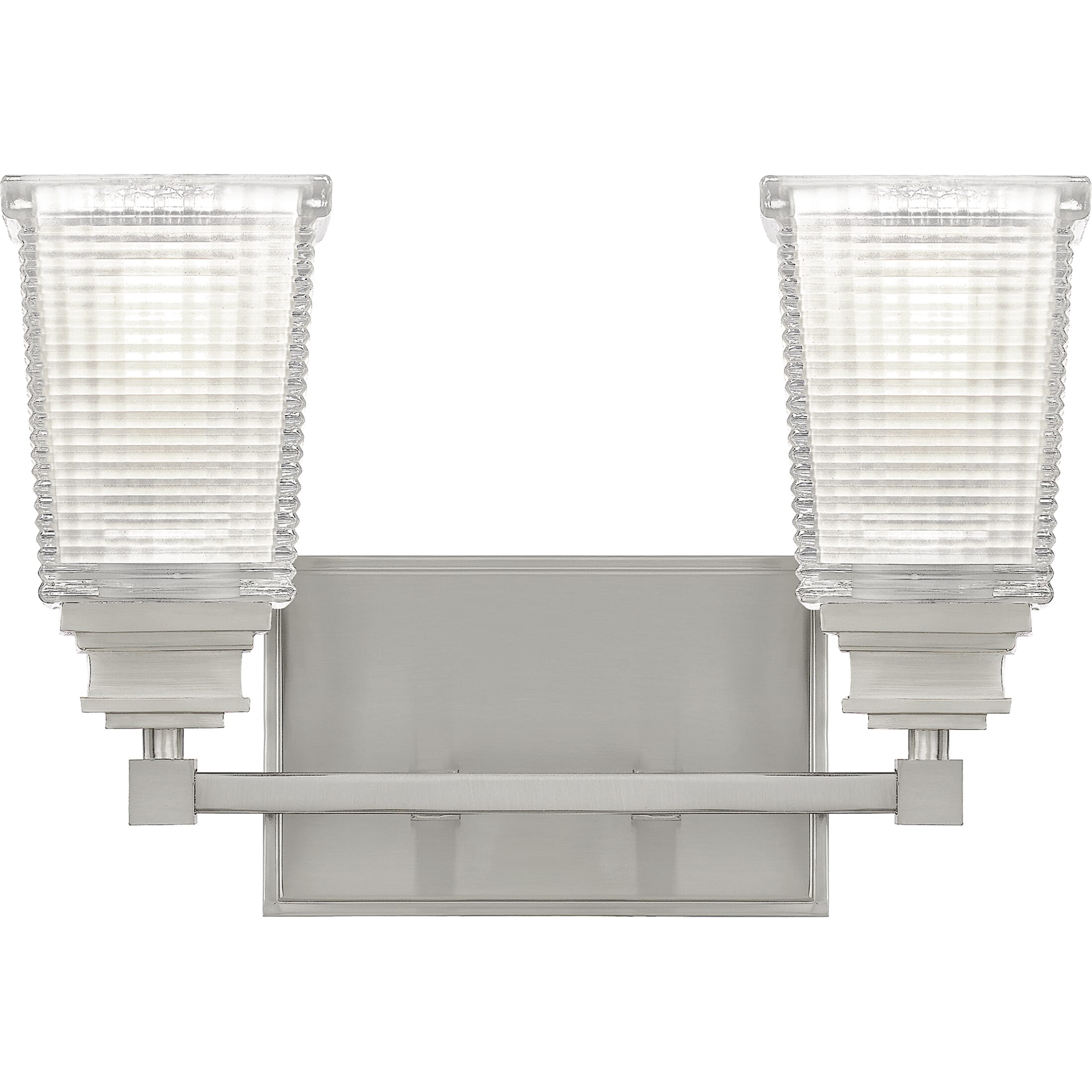 Quoizel Abbott 2-Light 14" Bathroom Vanity Light in Brushed Nickel