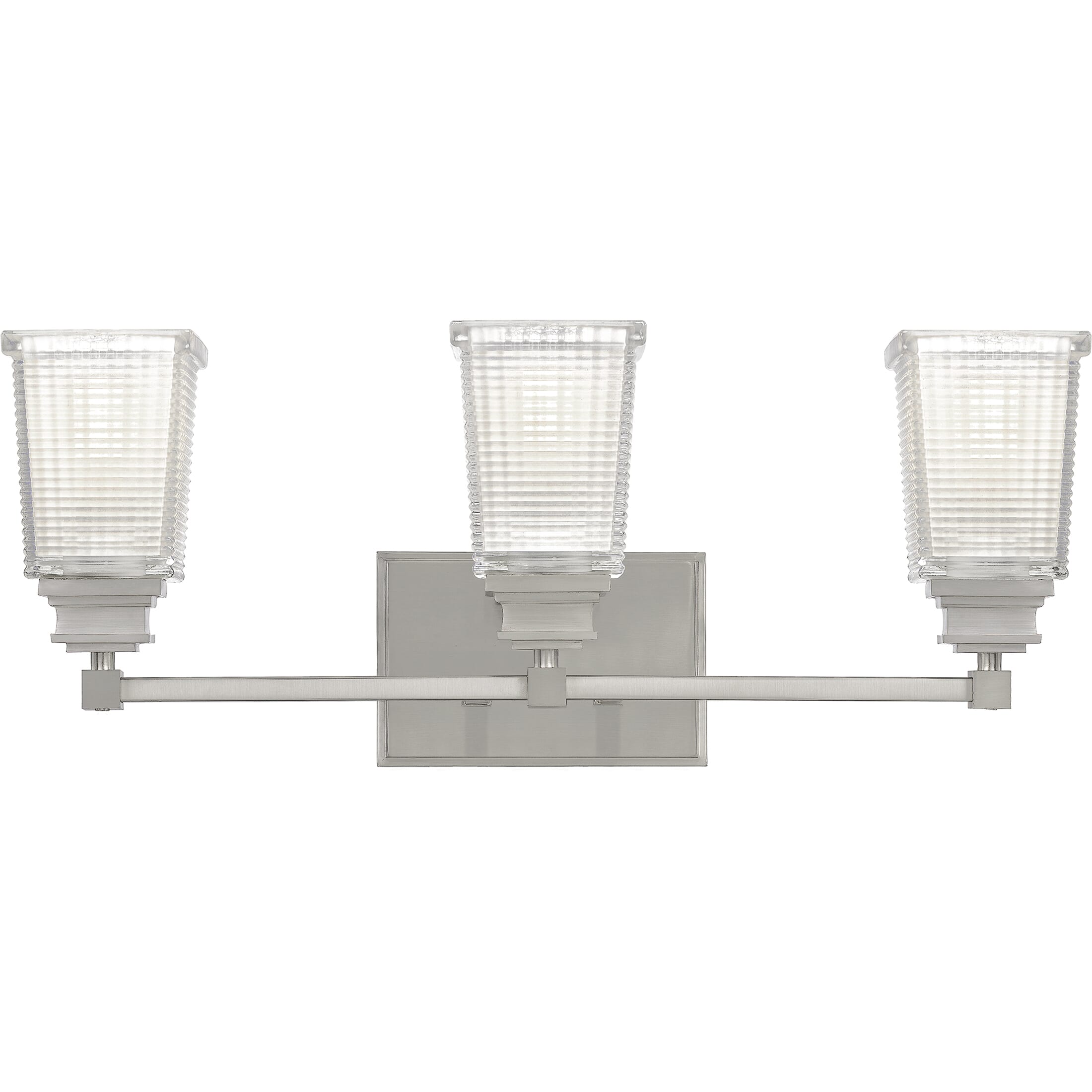 Quoizel Abbott 3-Light 22" Bathroom Vanity Light in Brushed Nickel