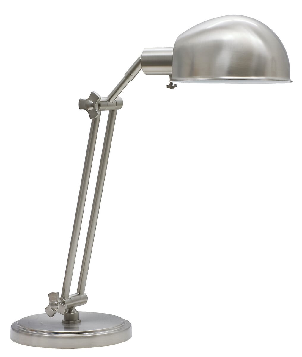 House of Troy Satin Nickel Adjustable Pharmacy Table Lamp