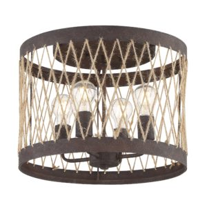 Crystorama Anders 4-Light Ceiling Light in Forged Bronze