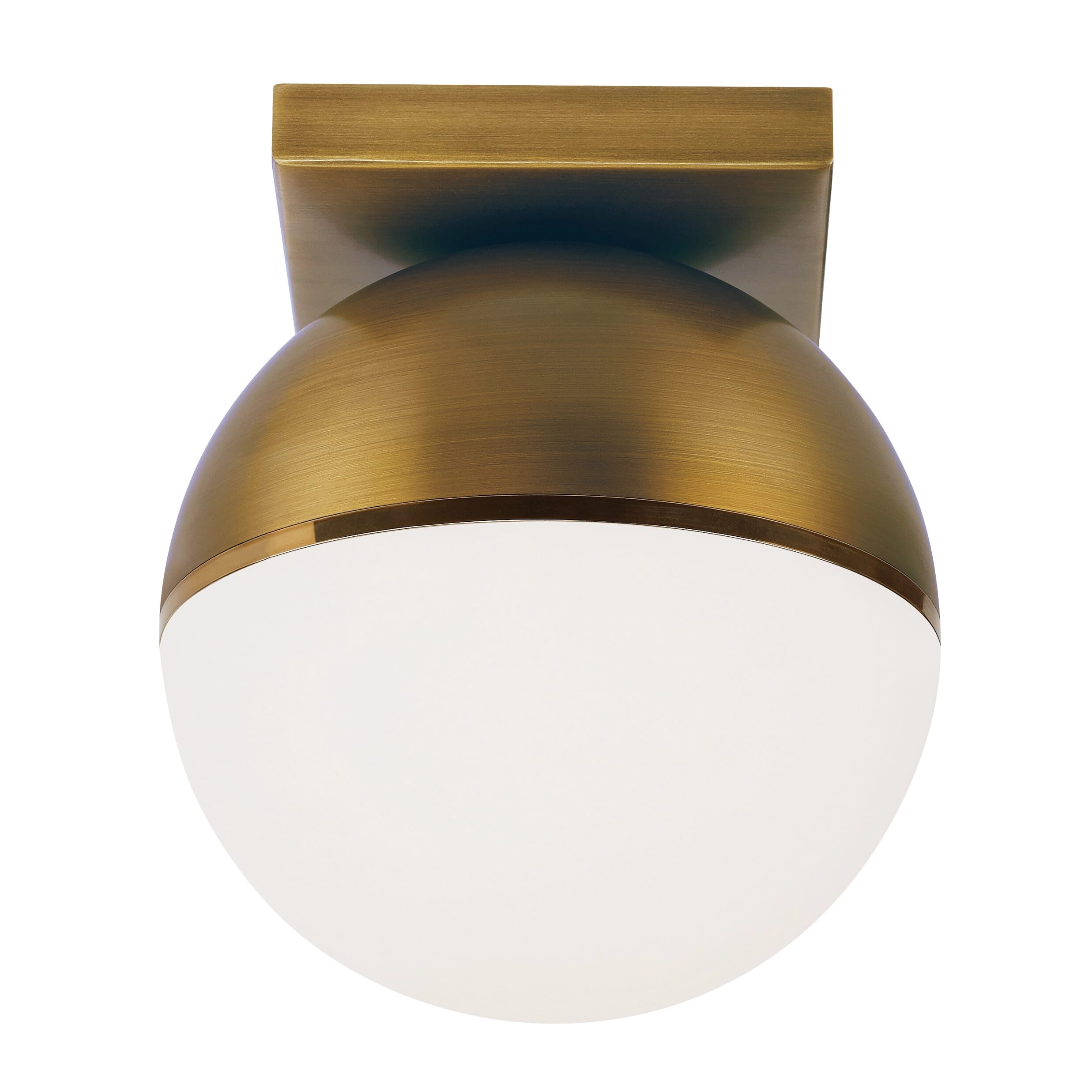 Tech Akova 2700K LED 7" Ceiling Light in Aged Brass/Bright Brass