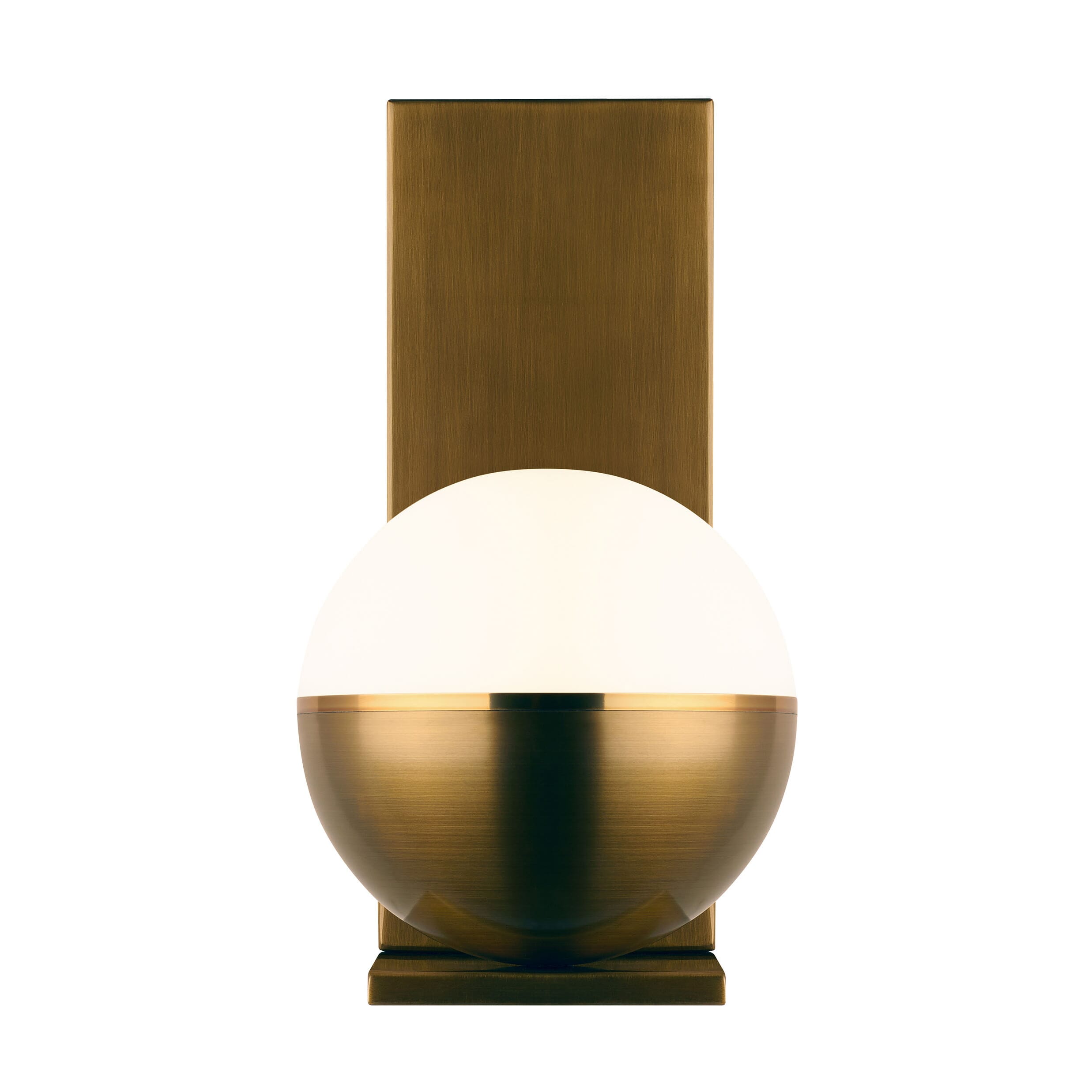 Tech Akova 2700K LED 13" Wall Sconce in Aged Brass/Bright Brass